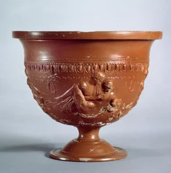 Krater met geliefden, Arezzo, ca. 1e eeuw v.Chr.-1e eeuw n.Chr.